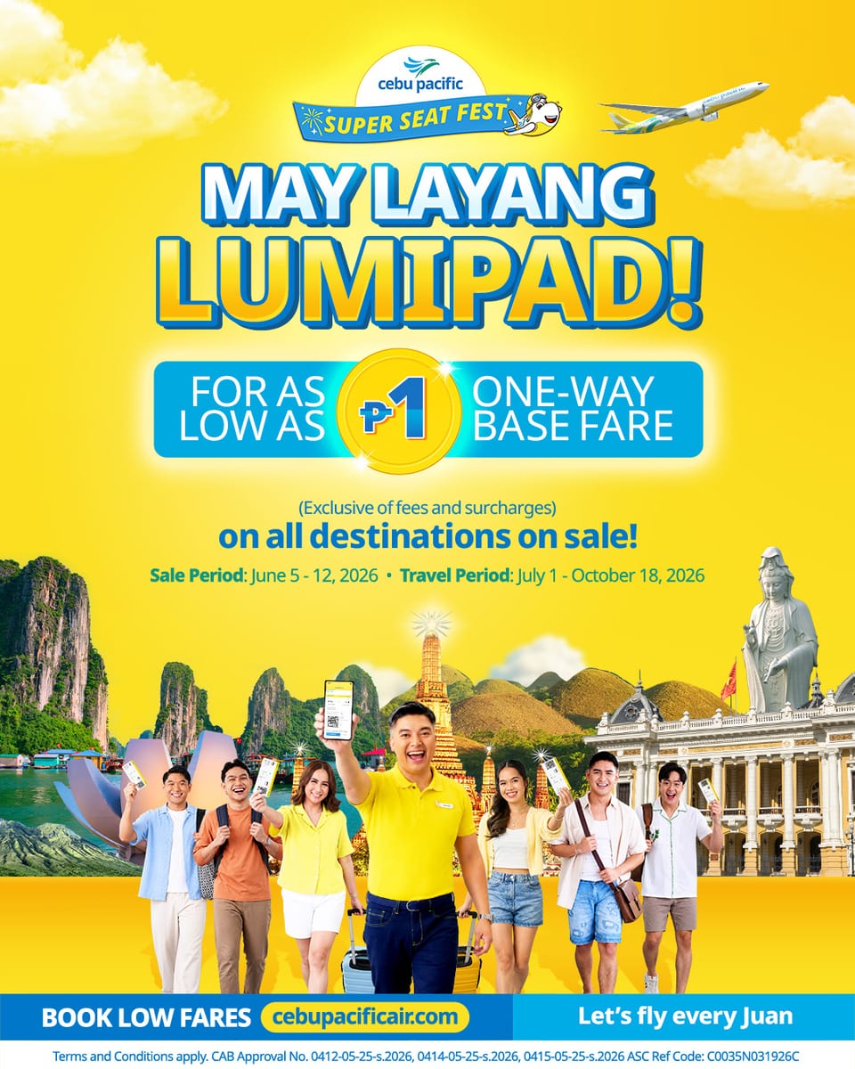 CEB Kalayaan Piso Seat Sale Poster